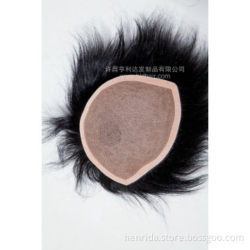 100% Hand Tied Toupee for Men, Natural Looking